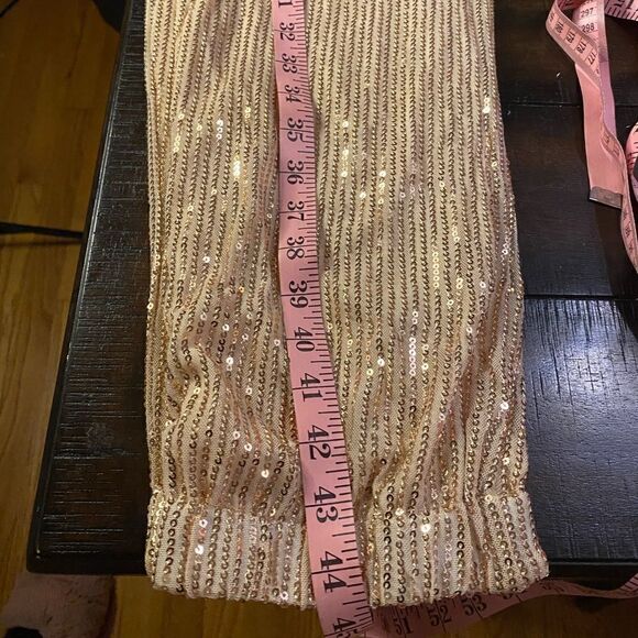 Sequin Pinstripe Joggers - Picture 2 of 5